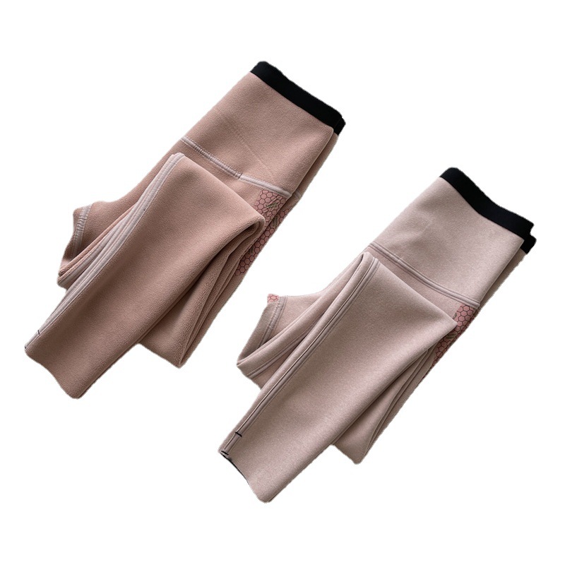 Fleece shark pants for women 2022 autumn/Winter new high-waisted, curving Barbie pants for sporty, tight, slimming and warm leggings Item Picture