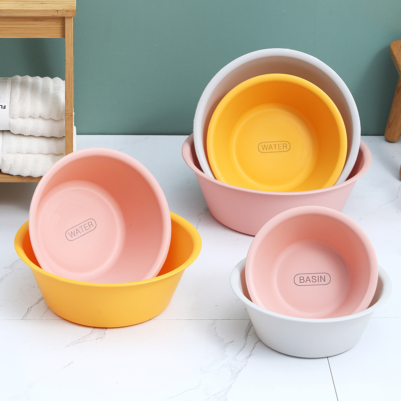 Wholesale thickened Japanese washbasins, daily necessities and sundries, household vegetable and laundry basins, baby and infant washbasins details Picture