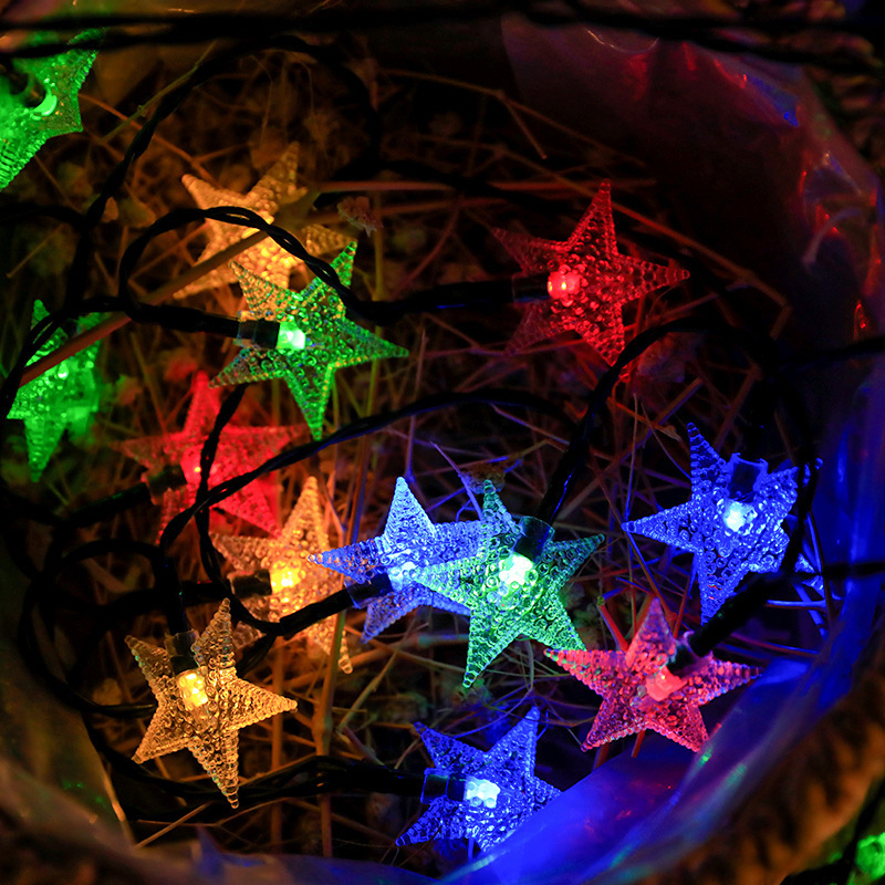 LED little star lights, household solar atmosphere lights, bedroom decoration, colored lights, flashing lights, string lights, and starry sky Specification image