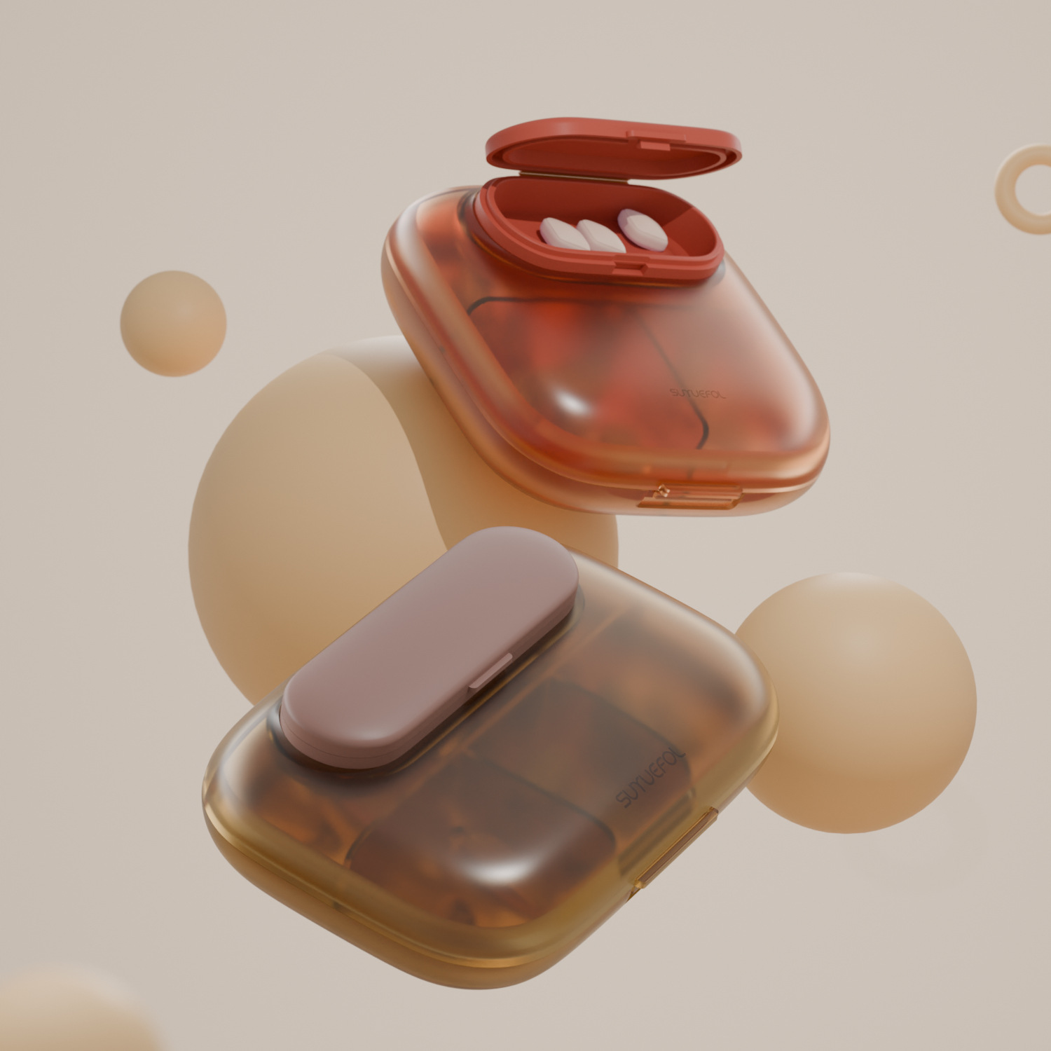 Pill Box Portable Small Pill Box Three Meals A Day Mini Medicine Portable Pills Medicine Pills Health Care Products Packaging Box Specification drawing