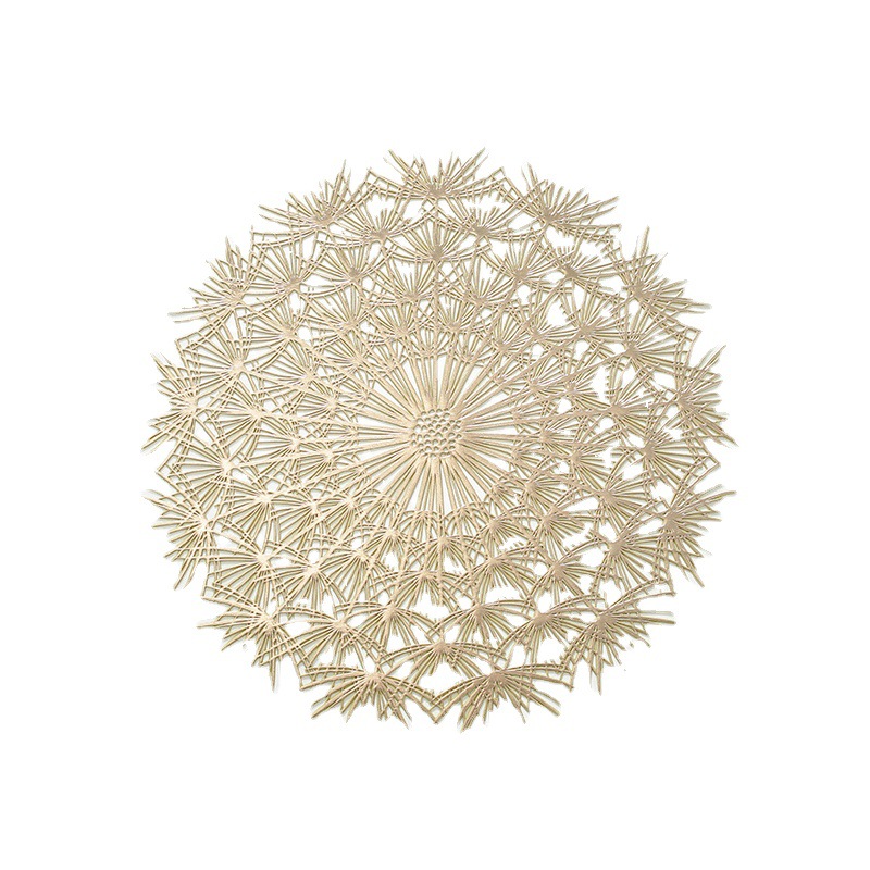 European Creative Dandelion Placemat Heat Insulation Mat Hotel Pvc Home Fresh Water, Oil And Non-Slip Decorative Placemat Heat Insulation Mat Specification drawing