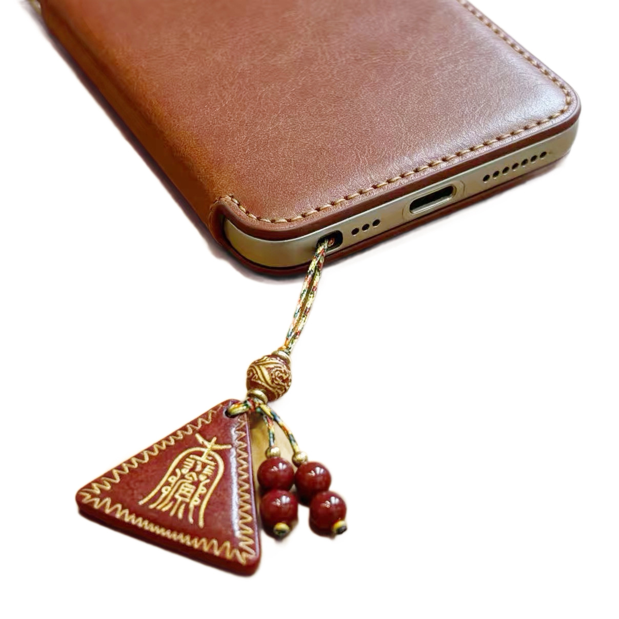 手机链/手机/手机链女款短款时尚/韩国水晶手机挂绳/手机挂绳白底实物图