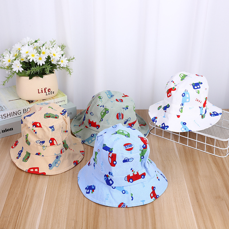 New Children's Hat New Cartoon Shade Boy And Girl Fisherman Hat Baby Sun Hat Manufacturers Direct Supply