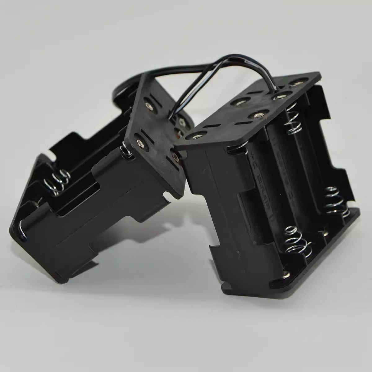 8*AA 12V 5-cell 8-cell battery holder, double-sided 4+4 with DC plug cable, 5-cell 8-cell battery box, back-stacked details Picture