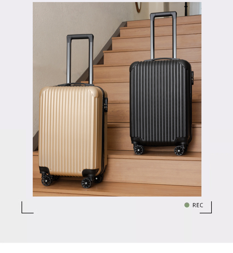 批发20寸拉链行李箱24寸旅行箱万向轮密码拉杆箱活动礼品登机箱详情8