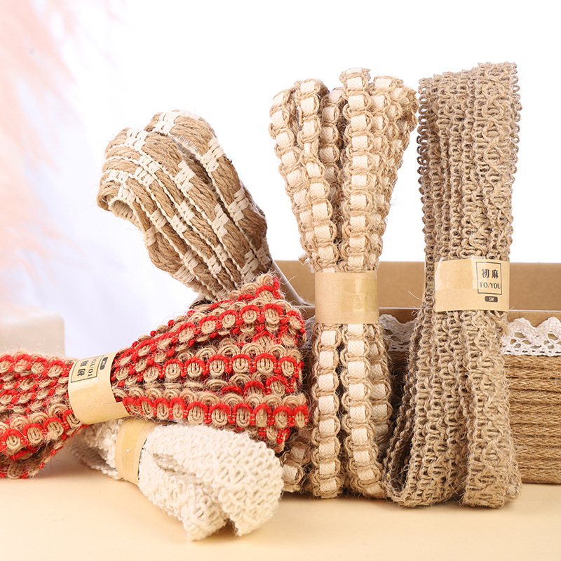 1.5cm手工diy装饰黄麻绳猫抓绳细麻绳吊牌绳灯饰绳幼儿园装饰织带