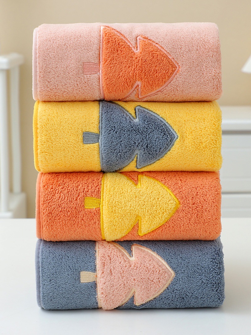 Wholesale [Four Packs] Super Thick Absorbent Towel Bath Towel Face Towel Soft Skin Hair Does Not Drop Adult Quick Dry Specification drawing