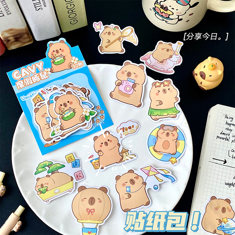派对用品儿童贴纸/贴纸/蝴蝶/纹身贴欧美风格/水杯贴纸细节图