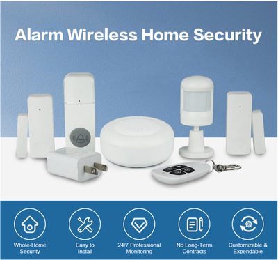 Doodle Intelligent support voice assistant small night light WiFi alarm remote control security alarm full figure