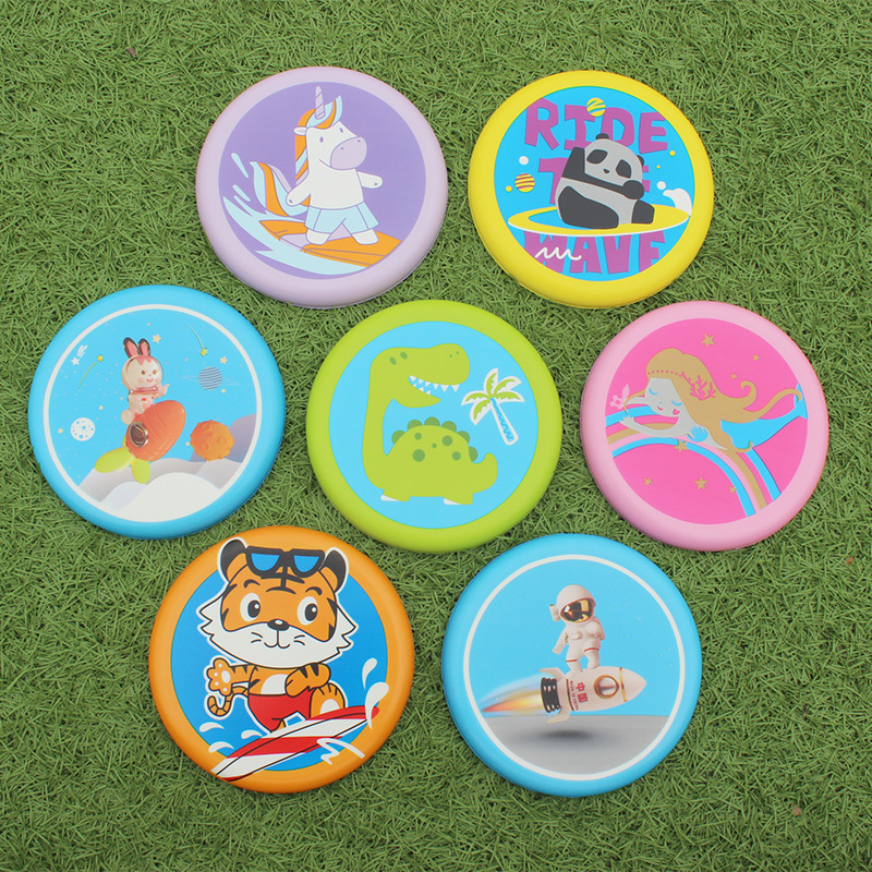 Wholesale of children's frisbee PU soft toys, safe outdoor extreme sports, flying saucers, parent-child interactive hand-thrown toys details Picture