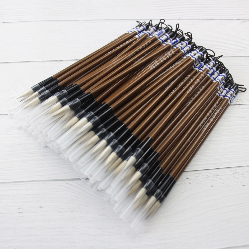 幼儿园小学生初学毛笔加健大中小白云兼毫毛笔 书法绘画工业笔