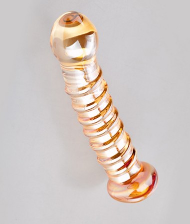 Female large-sized crystal glass masturbation sticks are adult sex products Specification drawing
