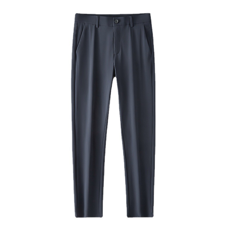 High-end business pants for men, summer thin men's casual pants, no-iron straight-leg men's pants, drape dress pants for men, ice silk Item Picture