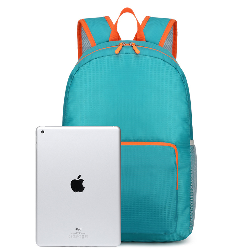 One-stop delivery of new cross-border fashionable, simple and lightweight folding bags, hiking and cycling backpacks, outdoor camping sports bags Specification image