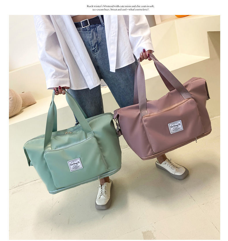 Female Folding Portable Large-Capacity Short-Distance Business Trip Duffel Bag Storage Bag Swimming Yoga Fitness Bag Only For Foreign Trade Export Only For Foreign Trade Export Only For Foreign Trade Export Only For Foreign Trade Export Only For Foreign Trade Export Only For Foreign Trade Export Application Scenario
