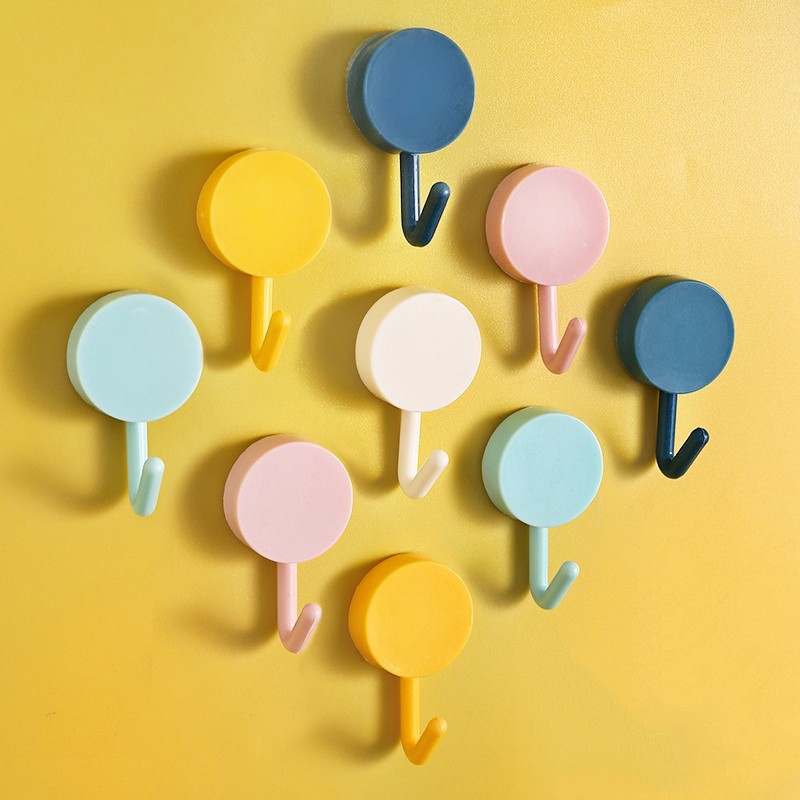 Hook Creative Home Kitchen Punch-Free Hook Stick Nordic Mini Plastic Hook Wholesale Stick Hook Wall Hanging