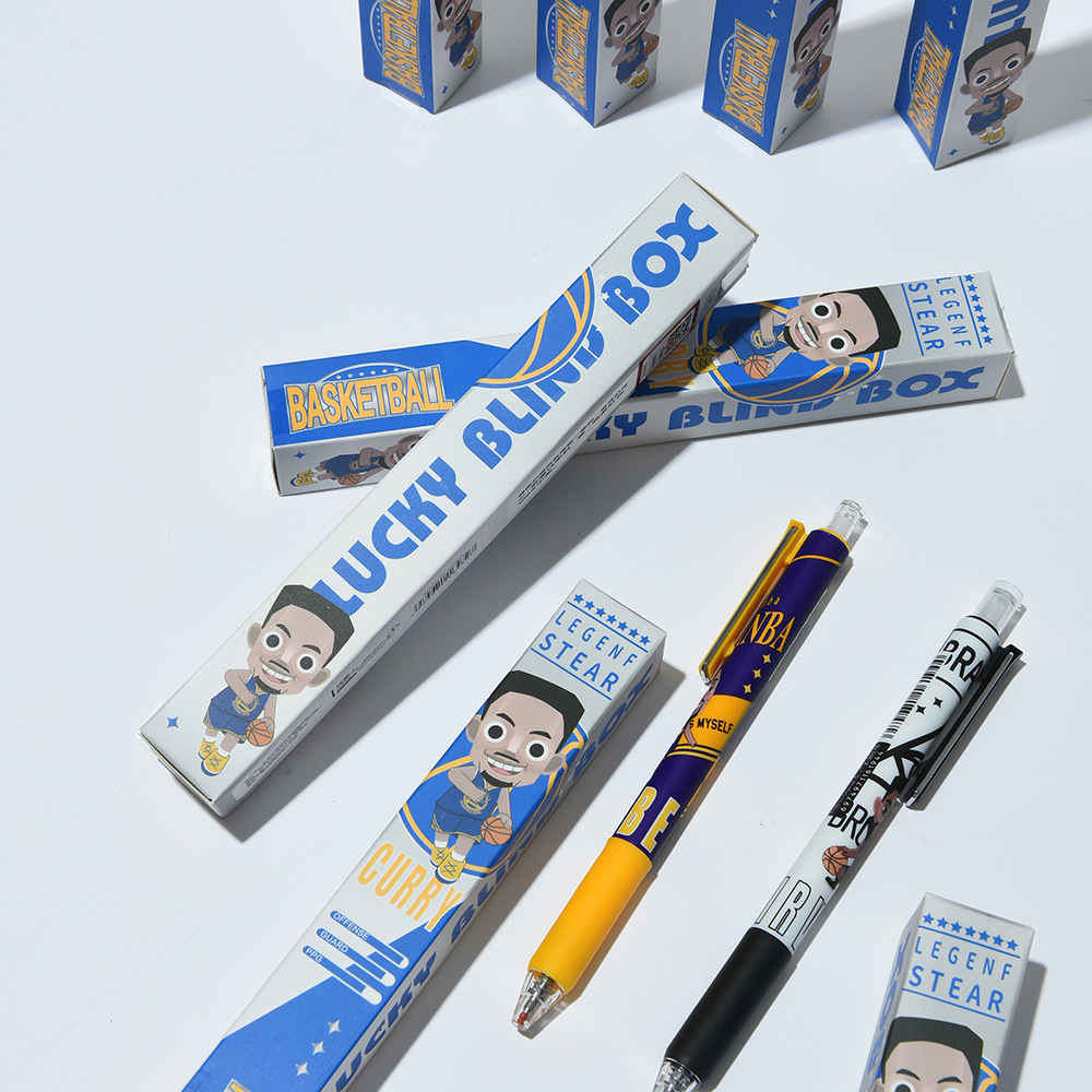 The "Chenxi Basketball Tribe" ballpoint pen blind box cs double-ballpoint pen tip writes smoothly and fluently. Student water pen black pen Application Scenario