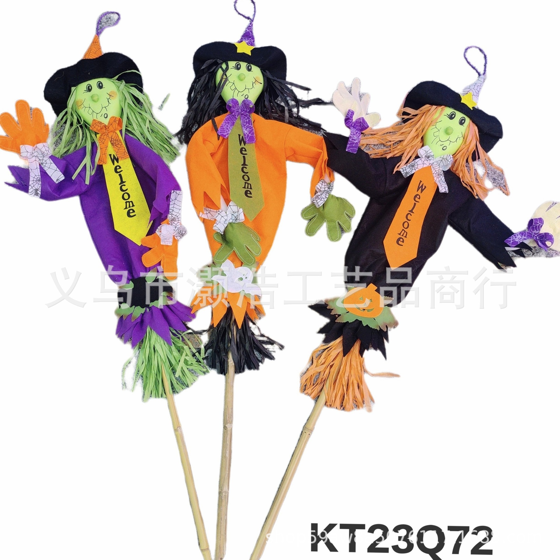 Source Manufacturers Supply Halloween Harvest Festival Pole Scarecrow 120Cm Garden Decoration Props And Other Crafts details Picture