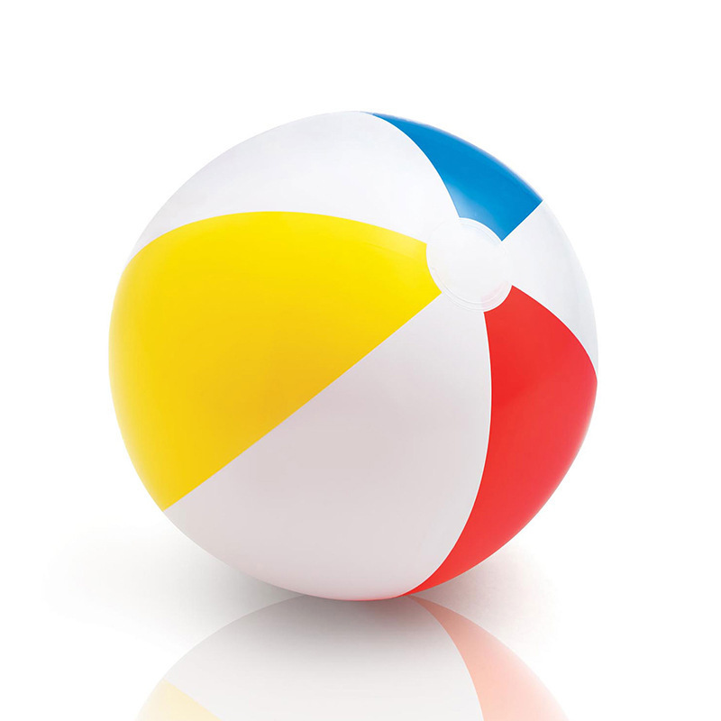 跨境热销充气球沙滩球儿童早教游泳水球塑料球水上玩具海洋球图