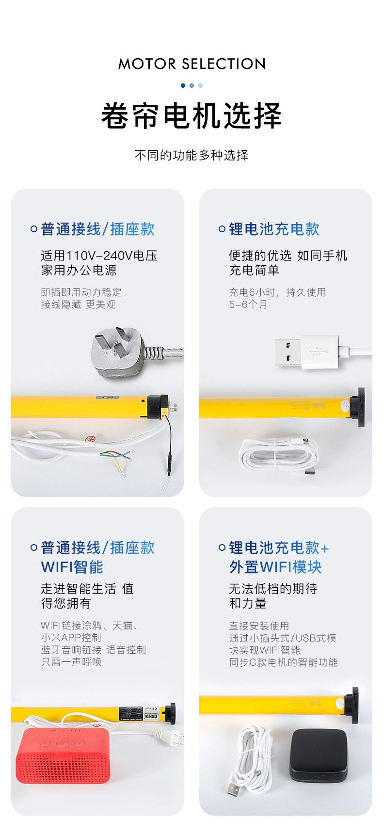 涂鸦智能电动卷帘全自动Curtains遮阳帘家居办公室电动窗帘卷拉式详情16