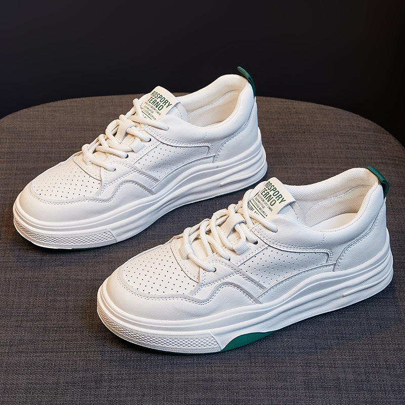 Leather small white shoes women's shoes driving soft sole Korean version of sports leisure all match leather fashion brand flat shoes Application Scenario