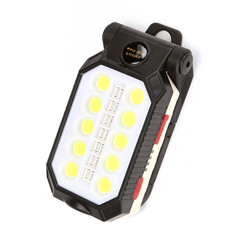 Cross-border COB work light, USB charging folding outdoor camping light, magnet repair light, multi-functional lighting flashlight details Picture