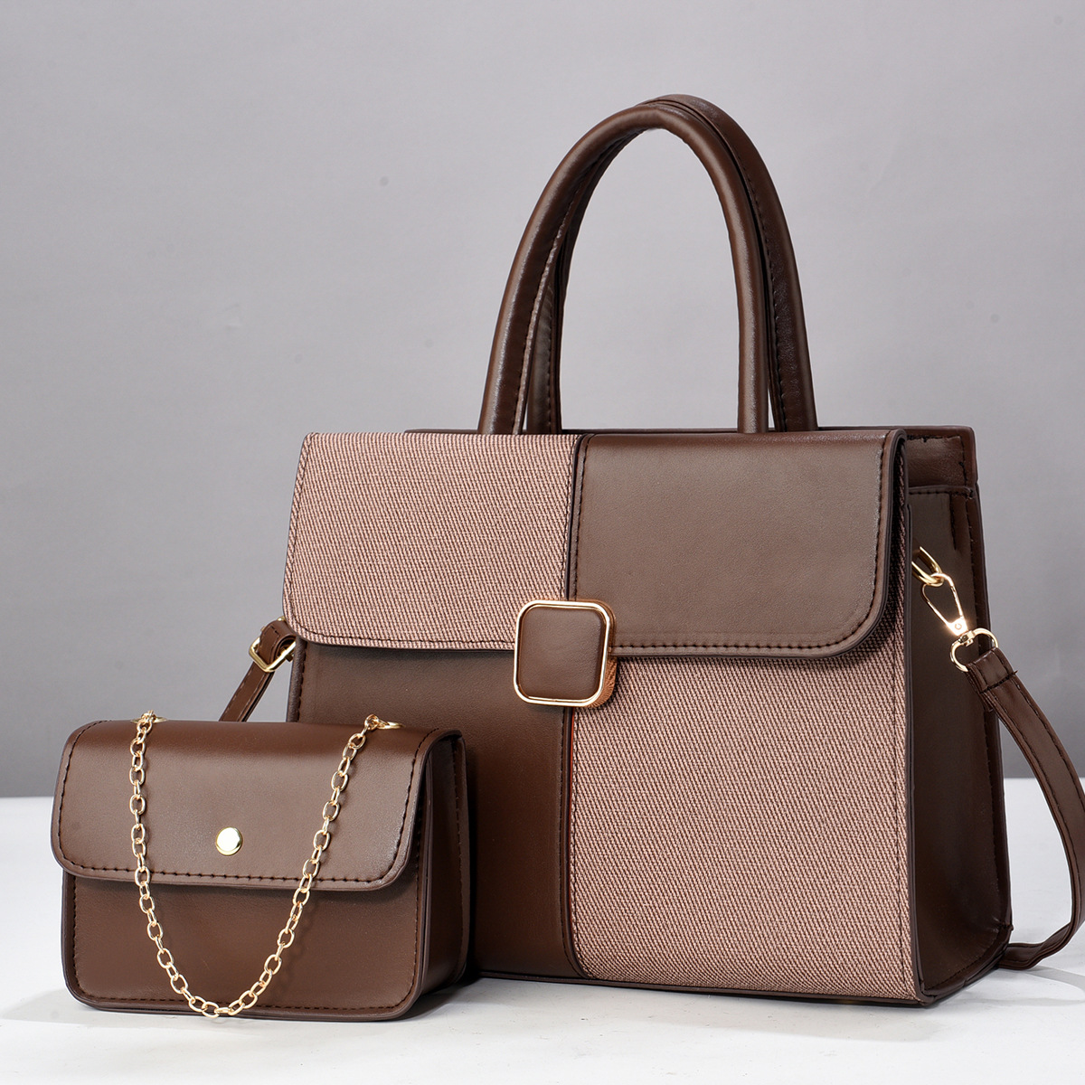 Temperament Female Bag Single Shoulder Bag All-In-One Ladies New Big Bag Korean Version Of The Spring And Summer Ladies Crossbody Bag Handbag Specification drawing