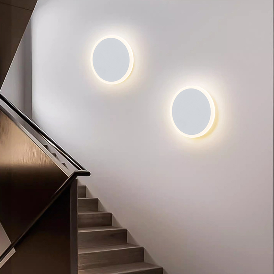 Nordic minimalist led wall lamp ajuste toque moderno dormitorio lámpara de cabecera pasillo salón fondo lámpara cálida decoración details Picture