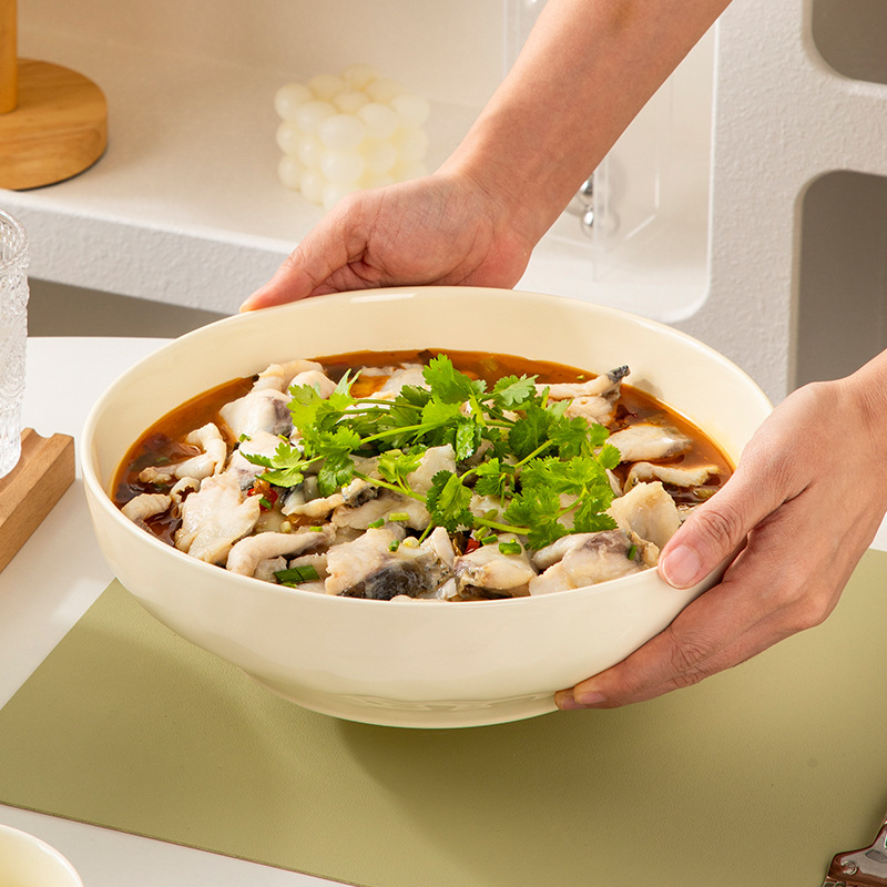 Underglaze Color Cream Wind Ceramic Tableware Light Luxury Home High Appearance Level Dish Dish Dish Diy Combination Dish Set Application Scenario