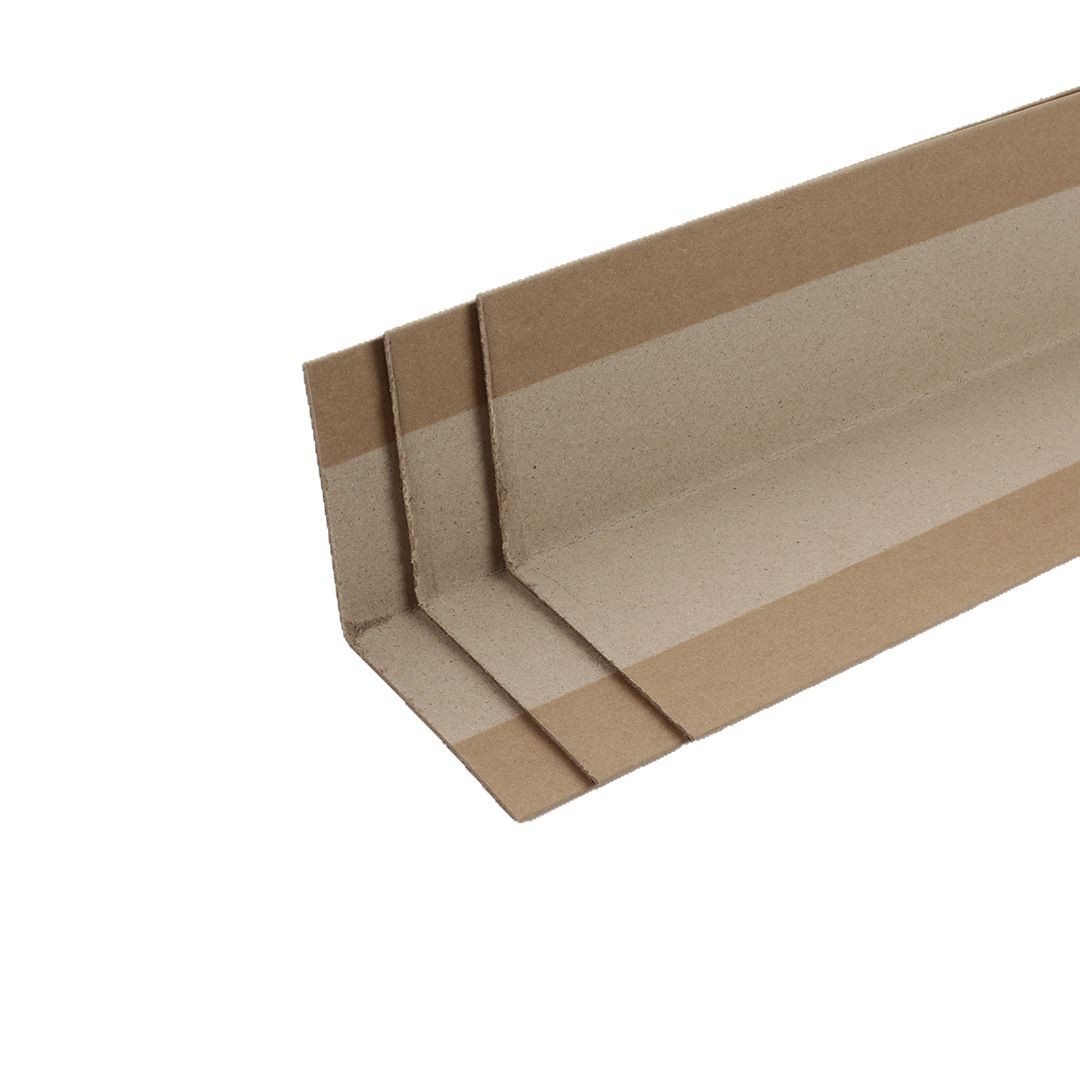 Wholesale kraft paper corner protectors for logistics express boxes, L-shaped right-angle edge strips with hard anti-collision buffer paper corner protectors Item Picture