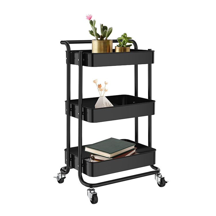 Mobile Trolley Floor Multi-Floor Kitchen Trolley Living Room Snack Storage Storage Car Bathroom Storage Shelf Item Picture