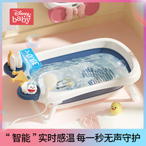 Disney Baby Bath Tub Children's bath tub Baby folding bath tub for newborns sit and lie down bath tub