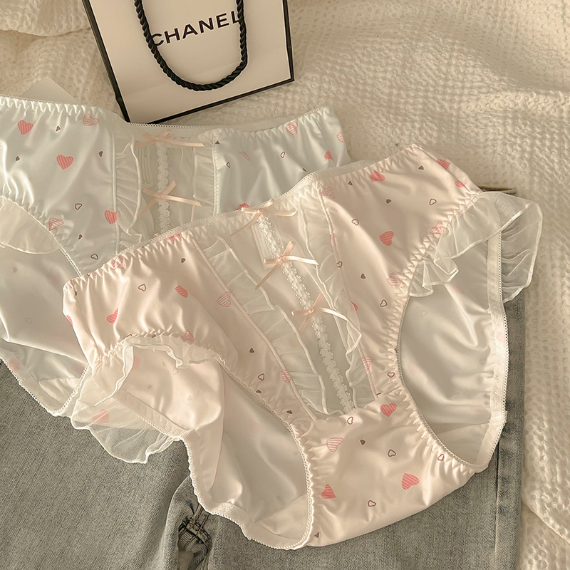 Women's Panties Flanged Super Light Medium High Waist Fat Mm200 Pounds Network Red Universal Hip Lift Belly Briefs Specification drawing