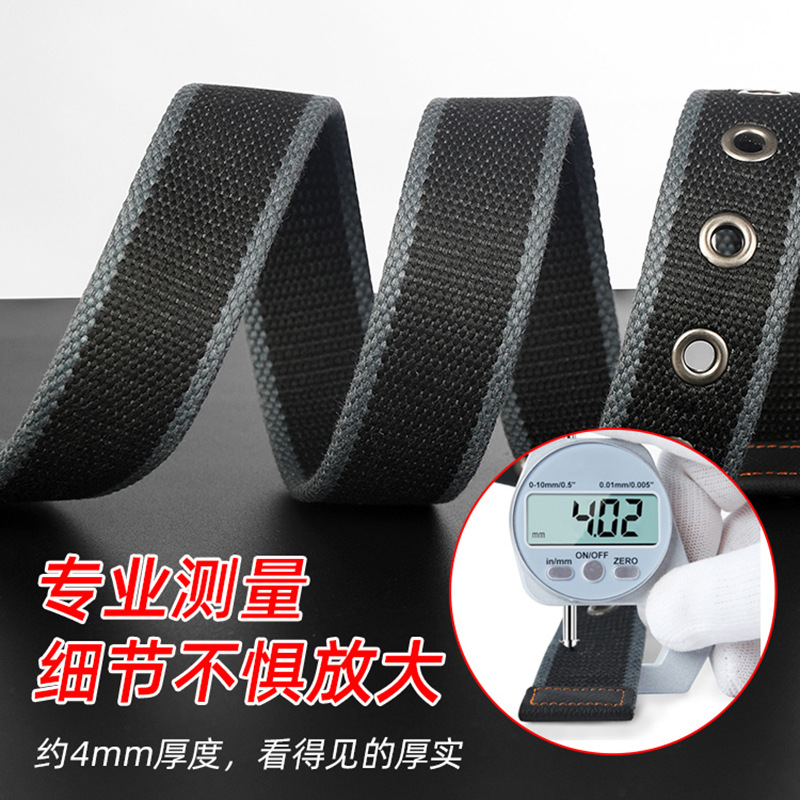 加长针扣帆布细节图