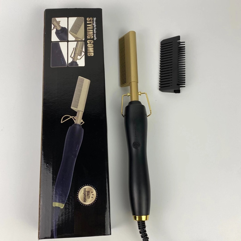 Amazon hot sale electric rizado peinado casero rizador seco y húmedo peinado de cobre de doble uso enrollado peinado de alisado eléctrico multifuncional