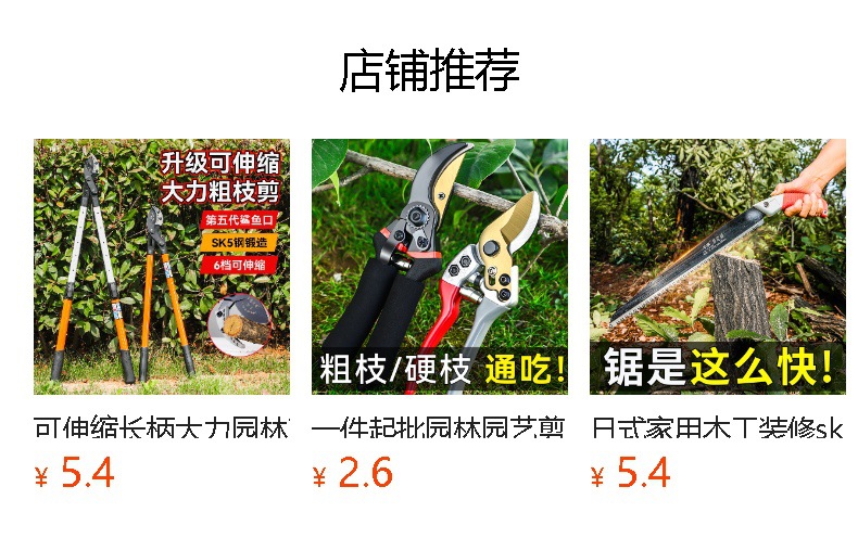 可伸缩长柄大力园林剪刀粗枝剪 省力型特快强力果树修枝剪粗枝剪详情4