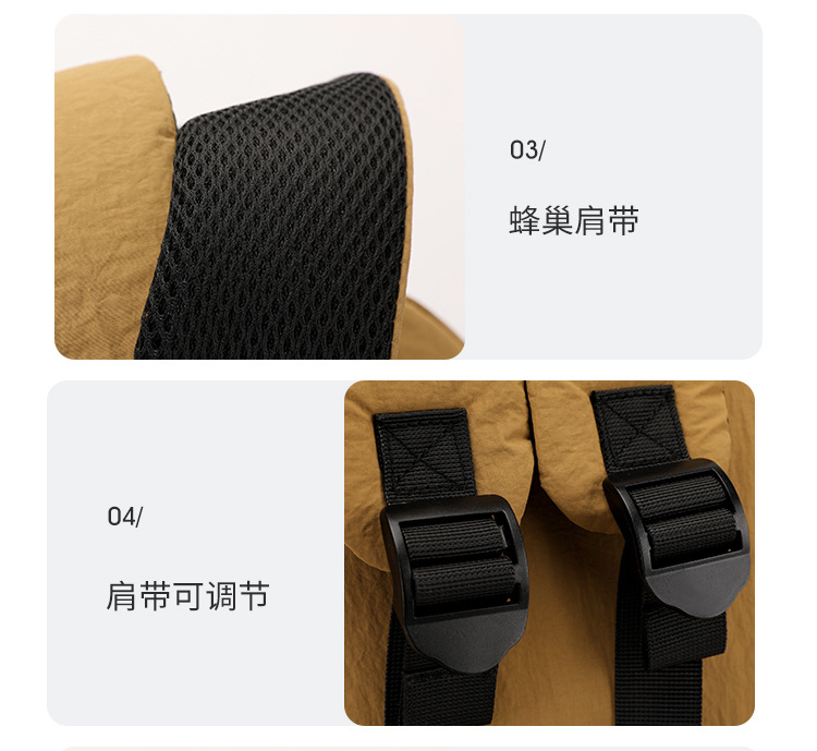小型双肩包男小号潮牌迷你轻便学生书包运动短途出差旅行小背包女详情12