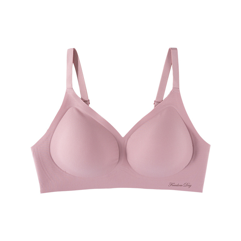 [Talent Explosion] New Non-Underwire Non-Trace Underwear Small Chest Gathering Pair Of Breast Adjustment Sexy Bra Woman Item Picture