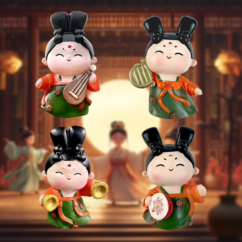 国潮定制西安仕女冰箱磁贴装饰磁吸纪念品原创唐宫夜宴2025新款冰箱贴国潮