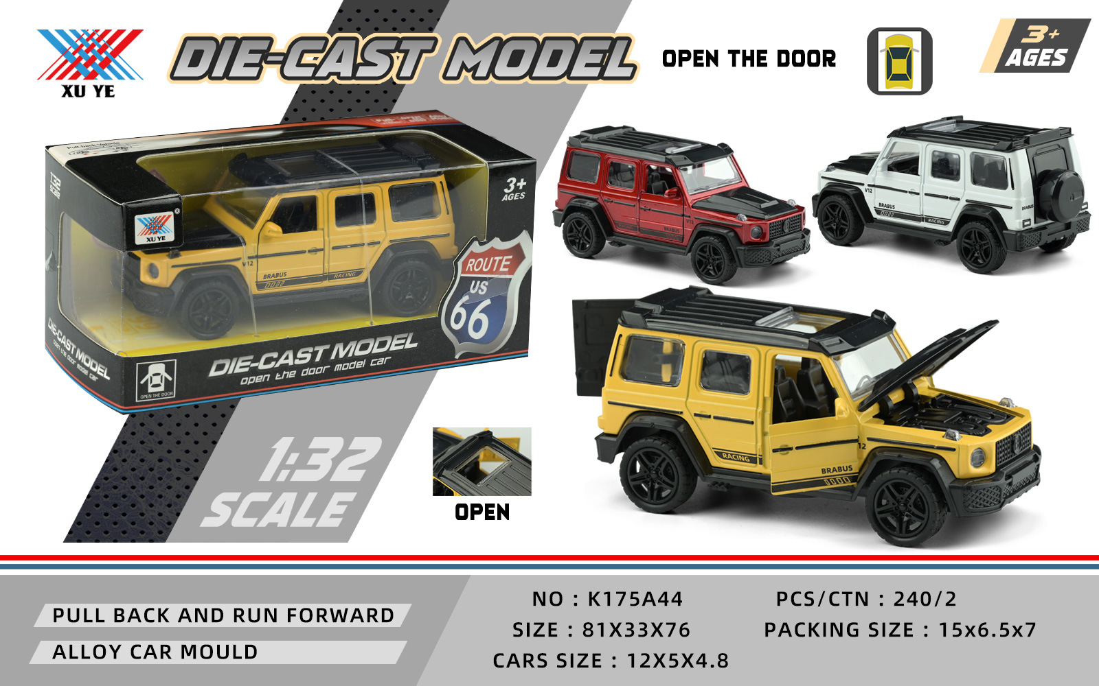 1:32 Alloy Model Multiple Models Of Open Door Pull Back (1 Only) Simulation Car Collection Decoration details Picture