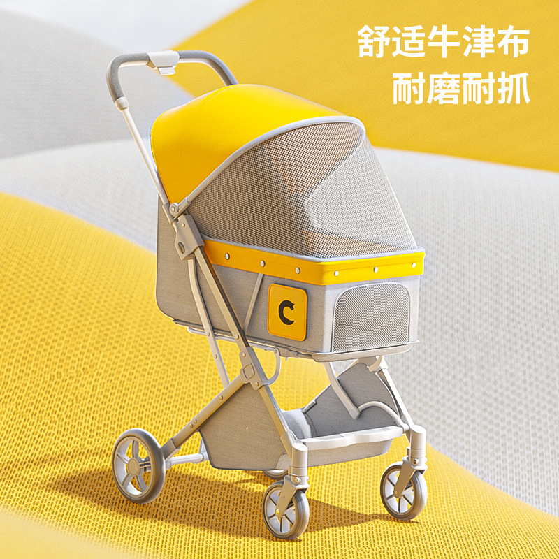 Pet strollers for dogs and cats, small strollers for going out, detachable and foldable, lightweight trolleys, dog and cat walking, and delivery services Specification image