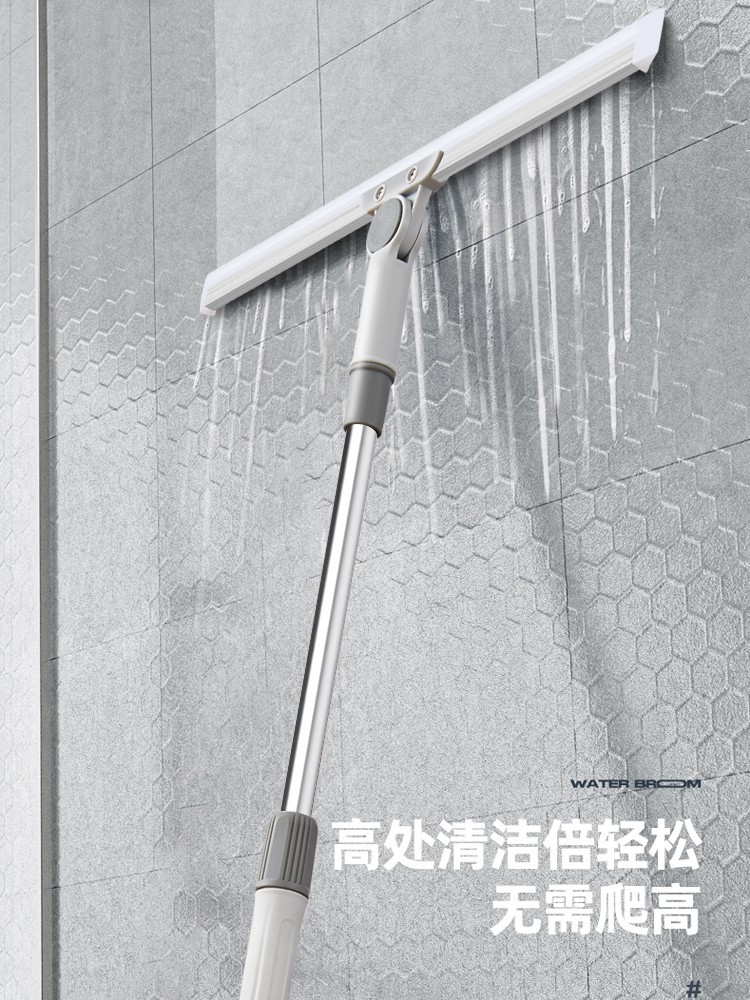 Magic Broom Clean Scraper Clean Bathroom Silicone Wiper Broom Bathroom Glass Wiper Black Technology Application Scenario