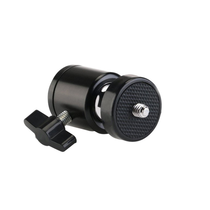 Metal PTZ trípode soporte fotográfico reposición lámpara accesorios tornillo rotativo universal de un solo agujero de tres agujeros globo PTZ Item Picture