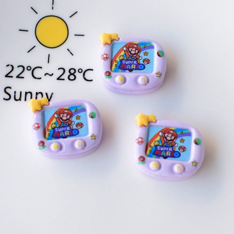 diy wholesale of classic childhood game cartoon mushroom game console resin jewelry accessories cream glue p1250 Application Scenario