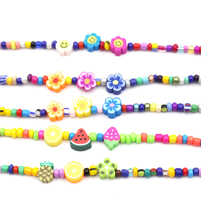 New fashionable acrylic masks, eyeglass chains, anti-drop lanyards and colorful fruit necklaces from Amazon cross-border in Europe and America Application Scenario