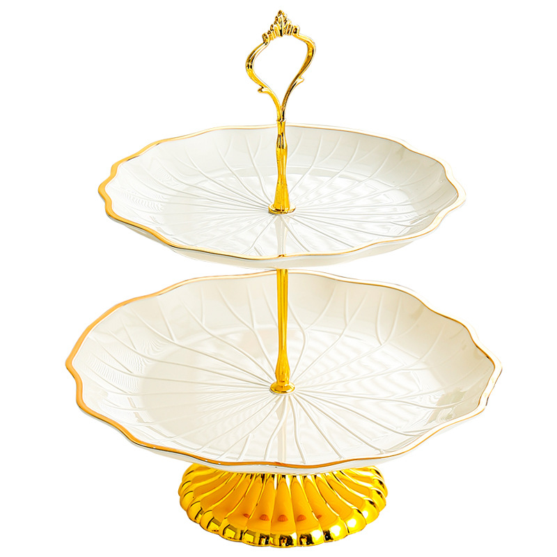 Cross-Border Lotus Fruit Tray Living Room Home Candy Tray Front Desk Snack Tray Beauty Salon Snack Fruit Skewer Plate Item Picture