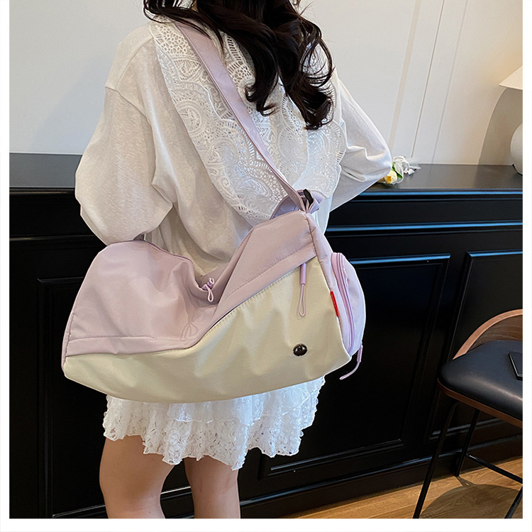 跨境韩版包包女2025新款防水尼龙包时尚新月包百搭轻便斜跨包详情28