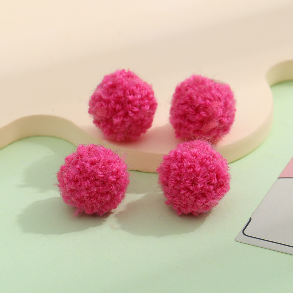 现货彩色羊羔毛绒球仿泰迪毛球 diy装饰挂件饰品配件服装辅料批发详情18