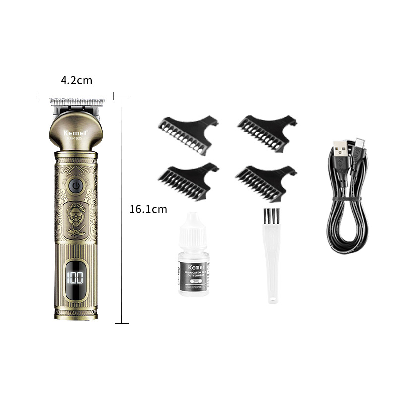 Kemy cross border pequeño y portátil electric pusher cortador de pelo batería de litio de gran capacidad para el hogar profesional pusher de grabado Application Scenario