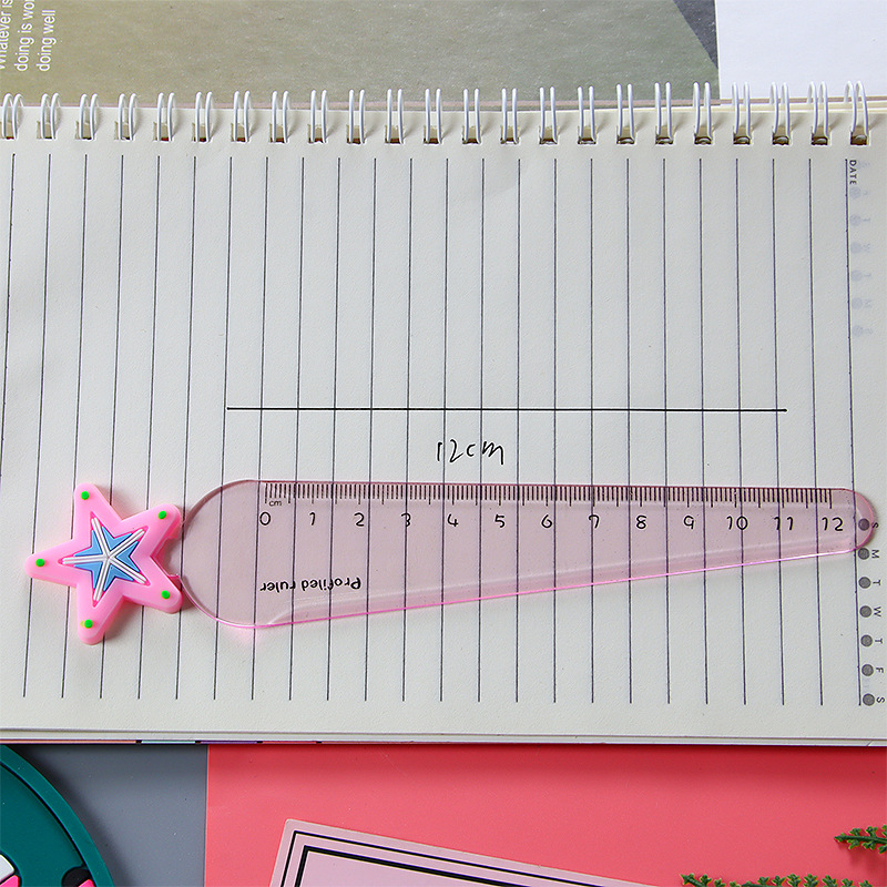 Stationery ruler, transparent plastic special-shaped ruler Application Scenario